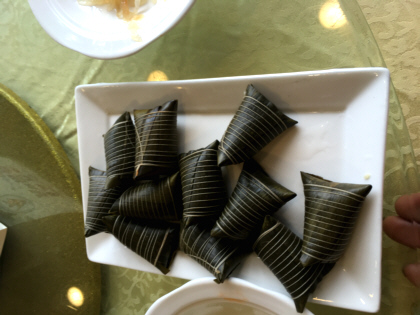 sticky rice in a leaf