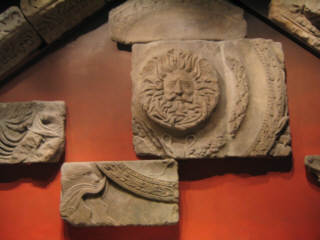 piece of ancient pediment